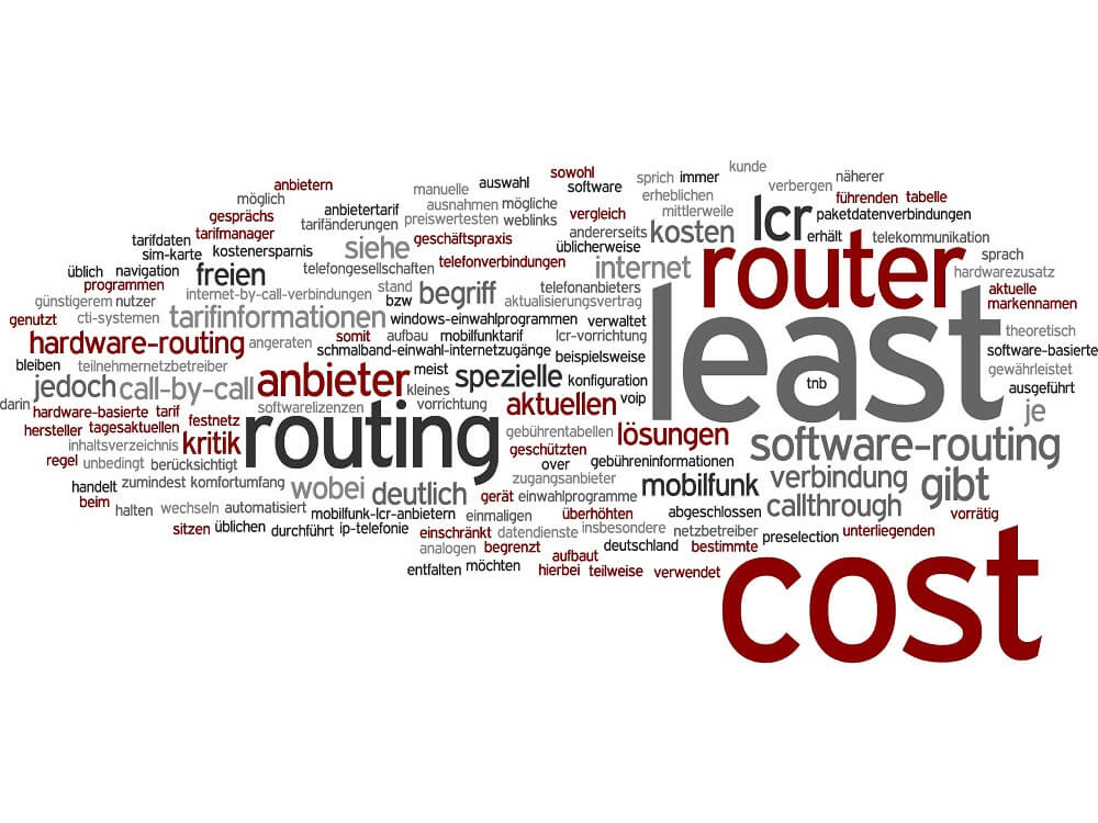 Least-cost routing (LCR)